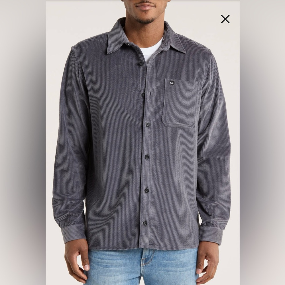 Quicksilver Bubble Corduroy Shirt NWT